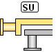 Combined distribution board with intermediate insulation - Max. distribution board connections SU