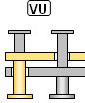 Combined distribution board with intermediate insulation - Max. distribution board connections VU